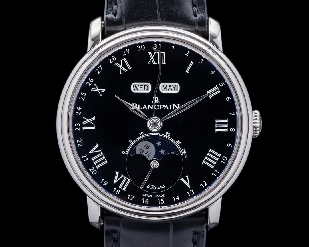Blancpain Villeret Quantieme Complet 8 Jours Platinum Black Dial LIMITED