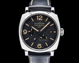 Radiomir 1940 3 Days GMT Power Reserve SS Black Dial