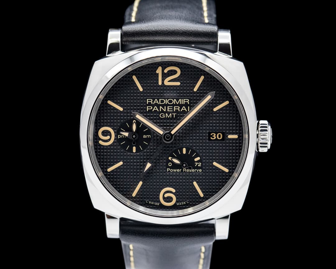 Panerai Radiomir 1940 3 Days GMT Power Reserve SS Black Dial