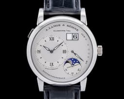 109.025 Lange 1 Moon Platinum Silver Dial