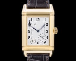 Reverso Grande Date 8-Day 18K Yellow Gold Silver Dial