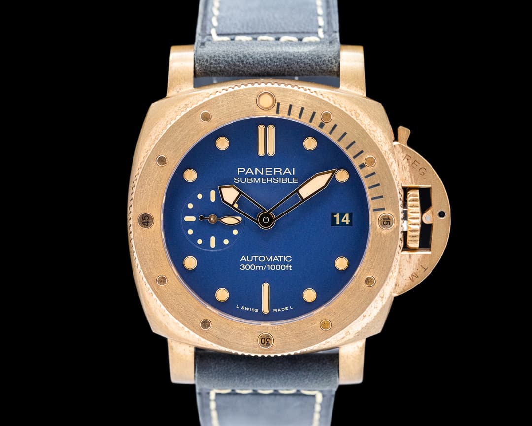 Panerai Submersible PAM01074 Bronzo Blu Abisso