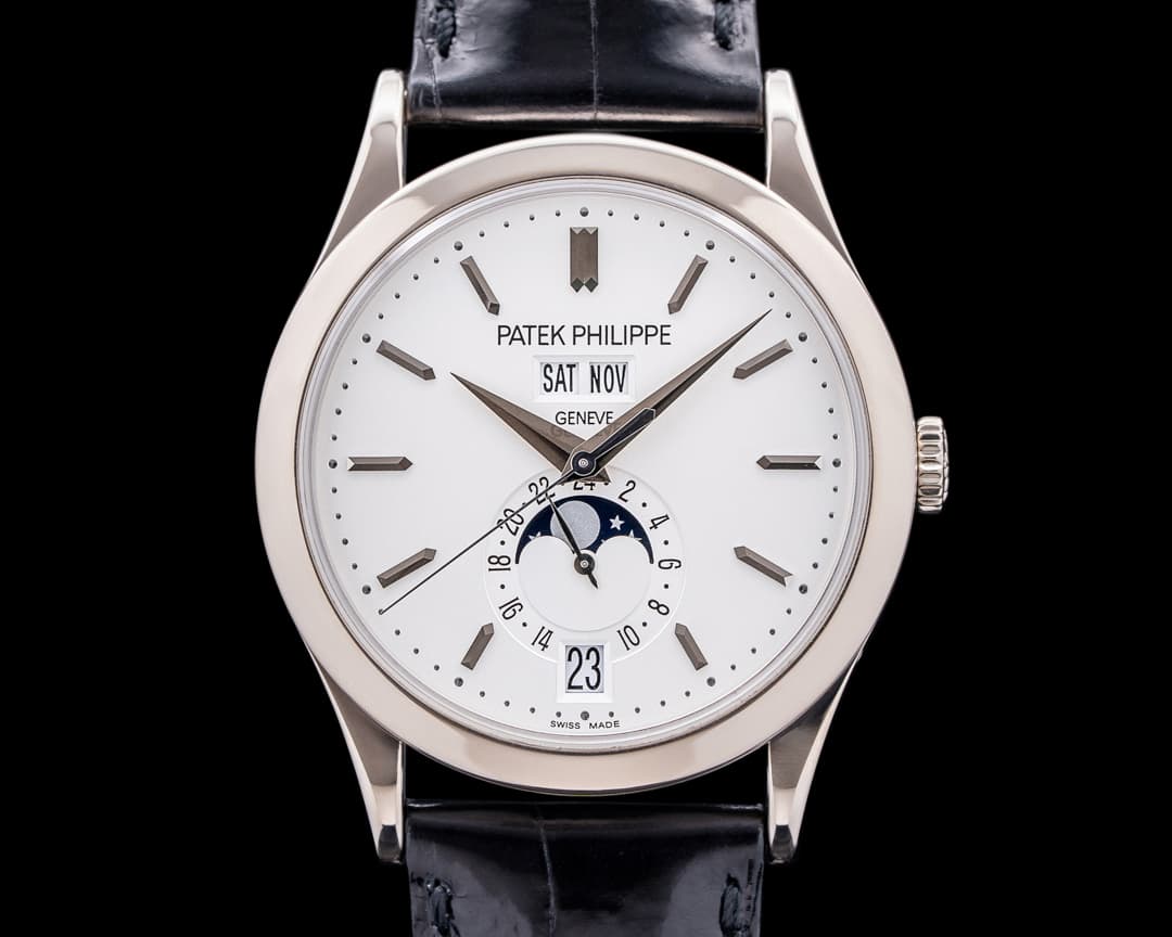 Patek Philippe Annual Calendar 5396G 18K White Gold Silver Dial