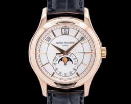 Annual Calendar 5205R 18K Rose Gold Silver Dial
