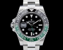 Left-Handed GMT Master II "SPRITE" Jubilee SS Black Dial 2025