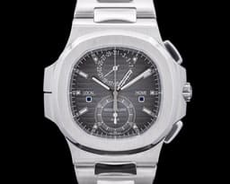 Nautilus 5990 Travel Time Chronograph SS Gray Dial