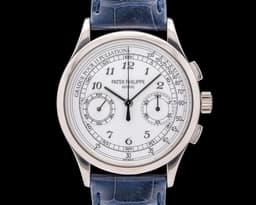 Chronograph 5170G 18K White Gold Silver Pulsation Dial