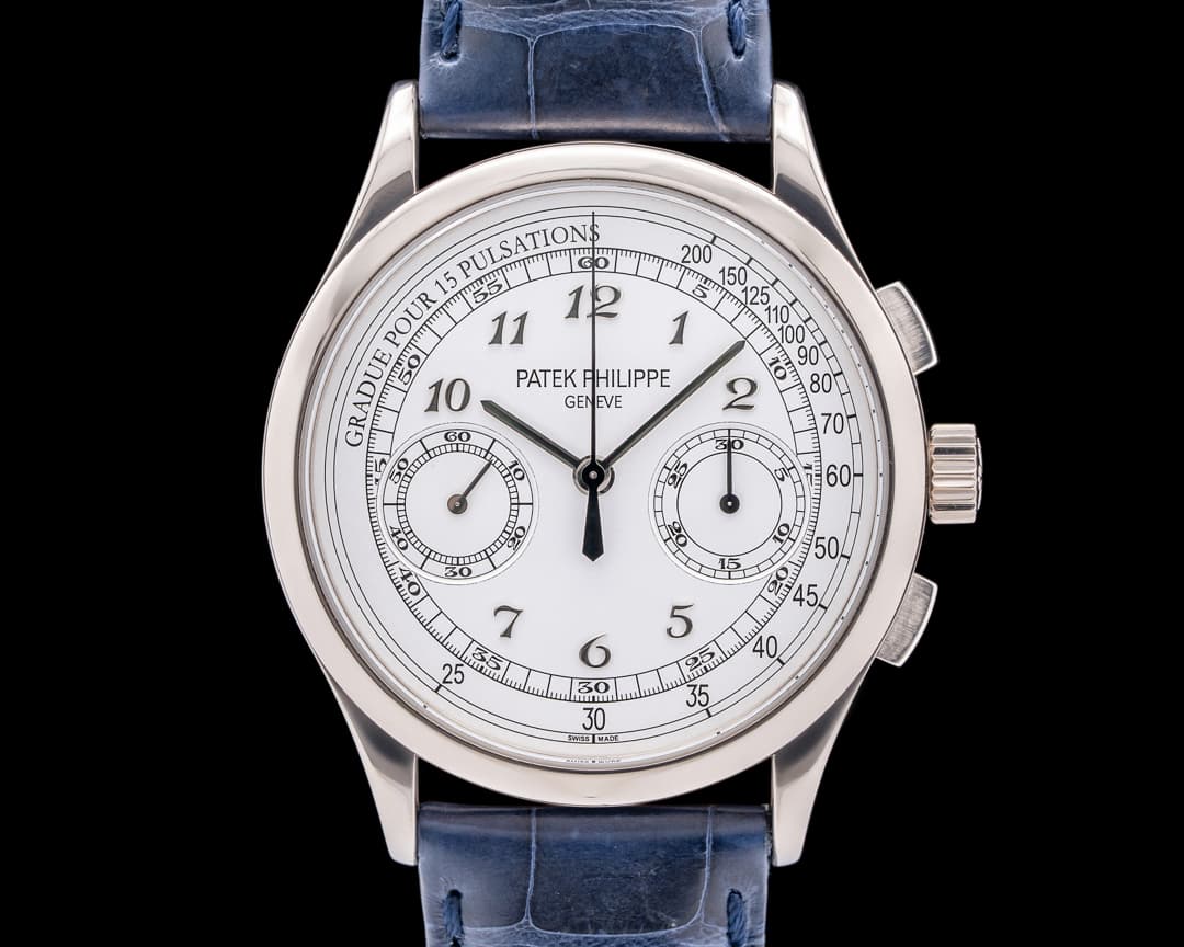 Patek Philippe Chronograph 5170G 18K White Gold Silver Pulsation Dial