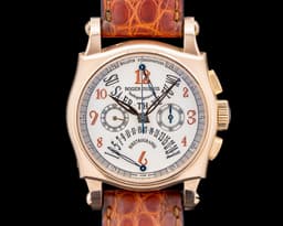 Sympathie Bi-Retrograde Silver Dial 37MM 18K Rose Gold