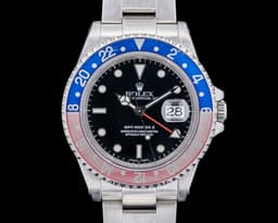 GMT Master II 16710 SS "Pepsi" Black Dial