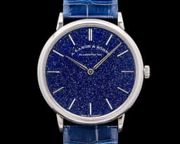 Saxonia Thin Manual Wind Blue Gold-Flux Dial