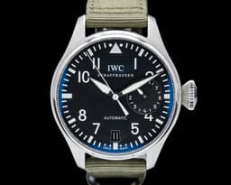 Big Pilot IW500912 SS Black Dial