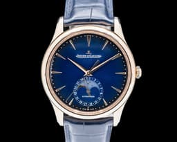 Master Ultra Thin Moon 18K Rose Gold Blue Dial