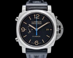PAM00524 Luminor 1950 Flyback SS Black Dial