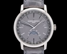 Traditionnelle Complete Calendar 18K White Gold Gray Dial