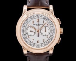5070R 18K Rose Gold Silver Dial Chronograph