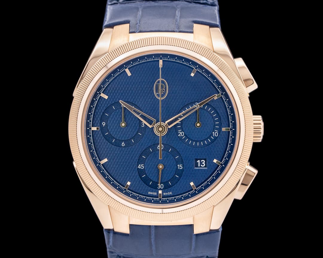 Parmigiani Tonda PF GT Chronograph 18K RG Blue Dial