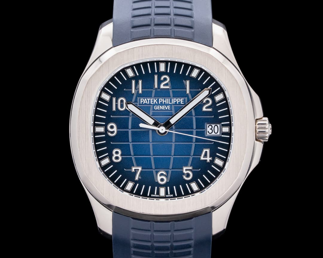 Patek Philippe Aquanaut 5168G 18K White Gold Blue Dial