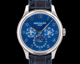 Perpetual Calendar 5327G 18K White Gold / Blue Dial