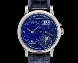 182.086 Little Lange 1 Moon 18K WG Aventurine Dial