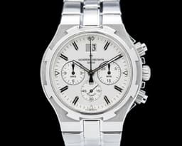 49140 Overseas Chronograph SS Silver Dial