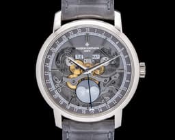 Traditionnelle Complete Calendar 18K White Gold Skeleton