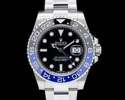 GMT Master II 116710 Ceramic "Batman" SS Black Dial