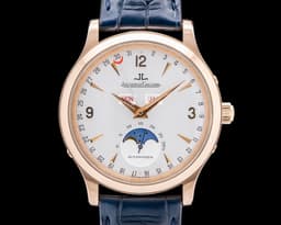 Master Control Calendar 18K Rose Gold Silver Dial