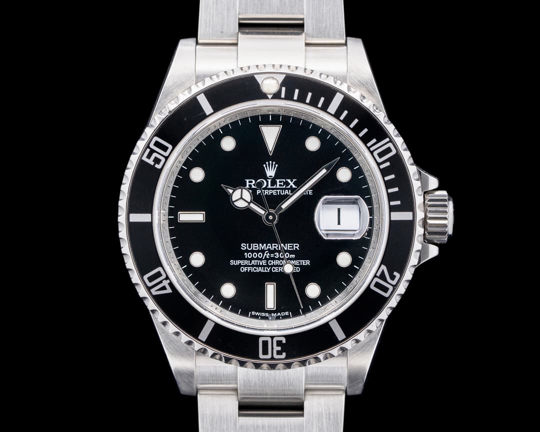 Rolex Submariner Date 16610 SS Black Dial
