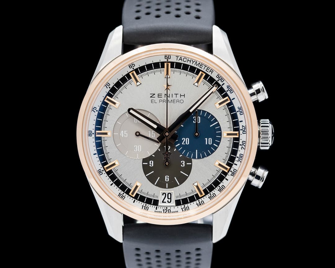 Zenith El Primero Chronomaster SS / 18k Rose Gold Silver Dial