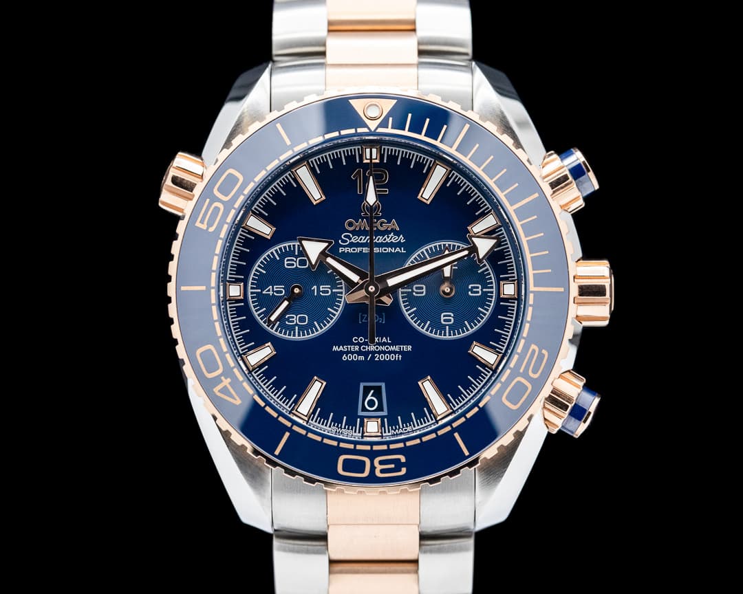 Omega Seamaster Planet Ocean Chronograph 18K Sedna Gold / SS 2025