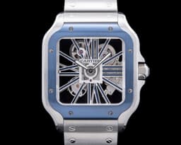 Santos De Cartier SS Skeleton Dial 2024