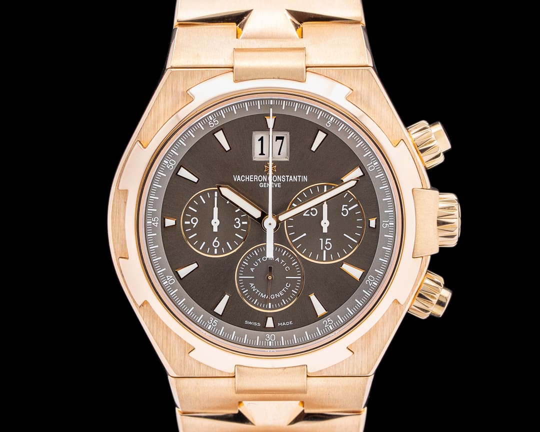 Vacheron Constantin 49150 Overseas Chronograph 18K Rose Gold Gray Dial