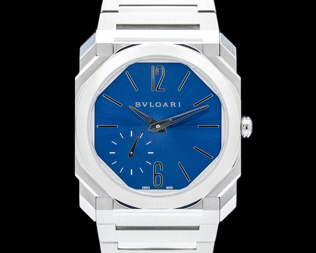 Bulgari Octo Finissimo Extra Thin SS Blue Dial