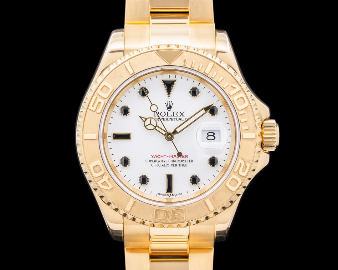 Rolex Yacht Master 18K Yellow Gold White Dial