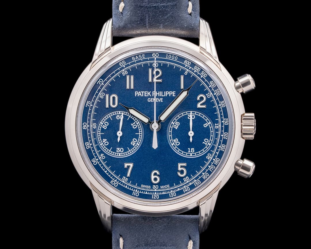 Patek Philippe Chronograph 5172G 18K White Gold Blue Dial