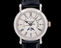 Retrograde Perpetual Calendar 5159G 18K White Gold Silver Dial