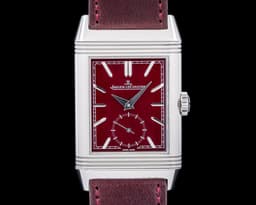 Reverso Tribute Small Seconds SS Burgundy Dial