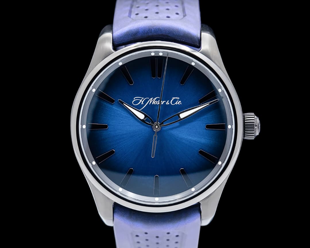 H. Moser & Cie. Pioneer Center Seconds SS Funky Blue Fume Dial