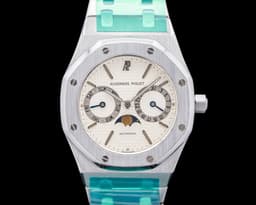 Royal Oak Day Date Moon White Dial SS
