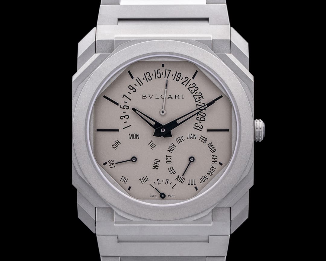 Bulgari Octo Finissimo Extra Thin Perpetual Calendar Titanium Gray Dial