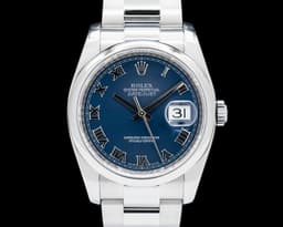 Datejust 36 SS Blue Roman Dial FULL SET