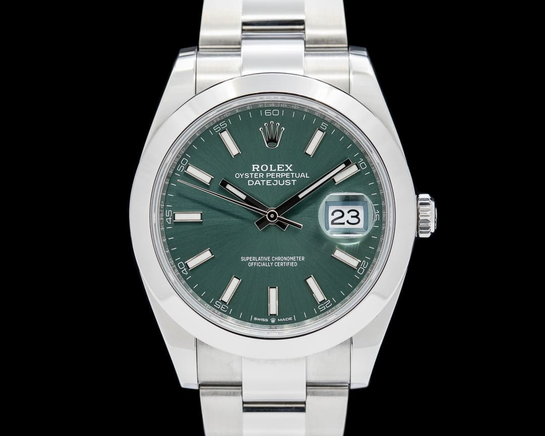 Rolex Datejust 41 SS Green Dial