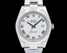 Datejust 41 SS White Roman Dial