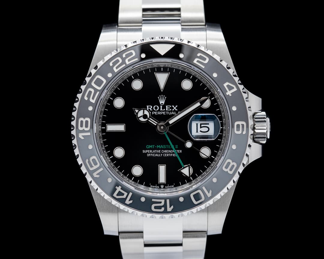 Rolex GMT Master II Ceramic 126710GRNR SS Black Dial 2025