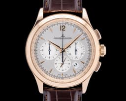 Master Chronograph 18K Rose Gold Silver Dial
