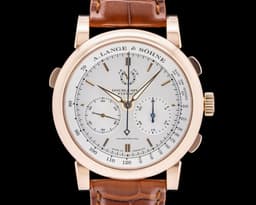 Double Split Rattrapante Flyback 18K Rose Gold Silver Dial