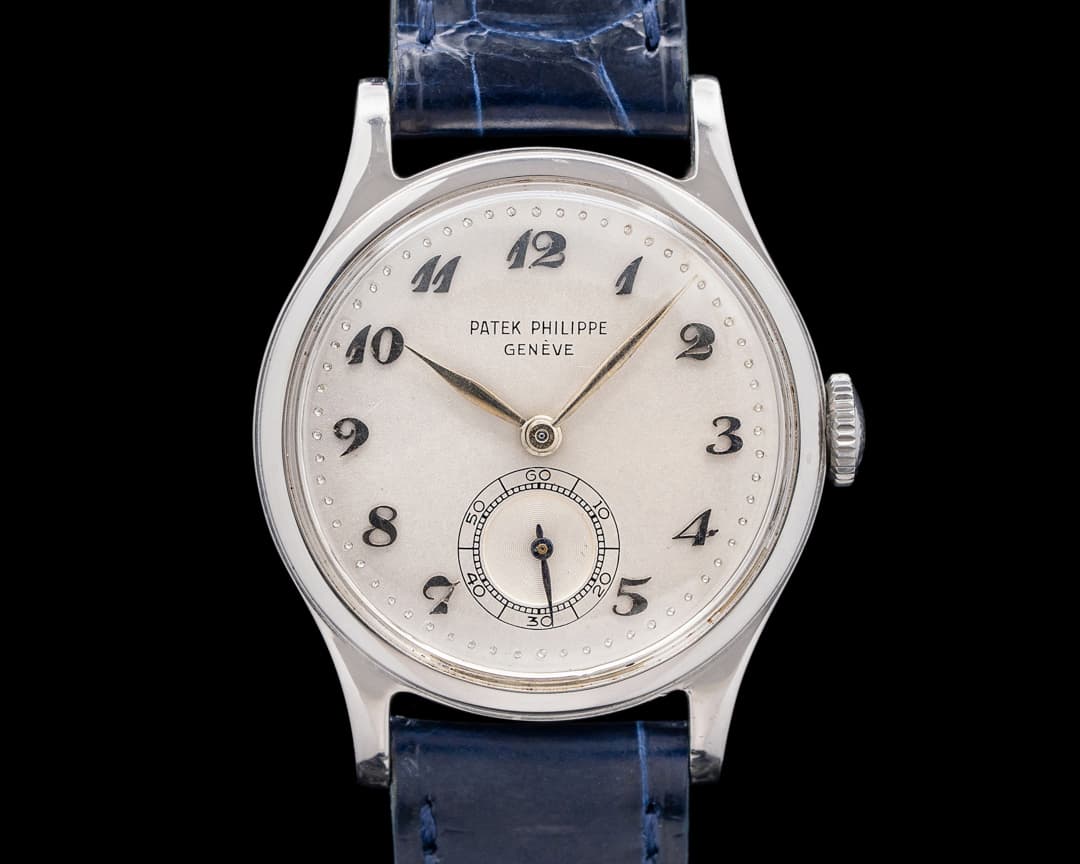 Patek Philippe 2451 Stainless Steel Silver Dial Breguet Numerals