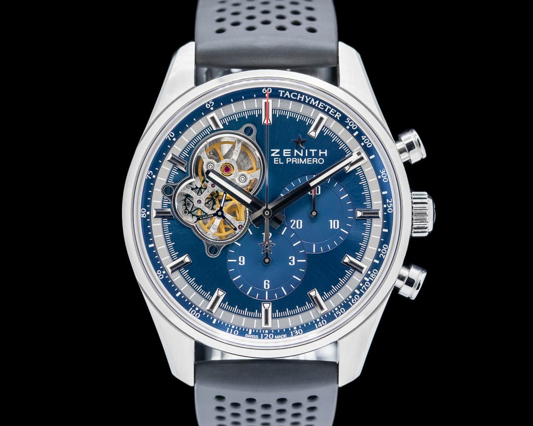 Zenith El Primero Blue Chronomaster Open Grande SS Blue Dial