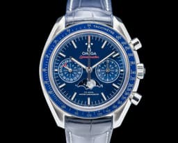 Speedmaster Moonphase Chronograph SS Blue Dial